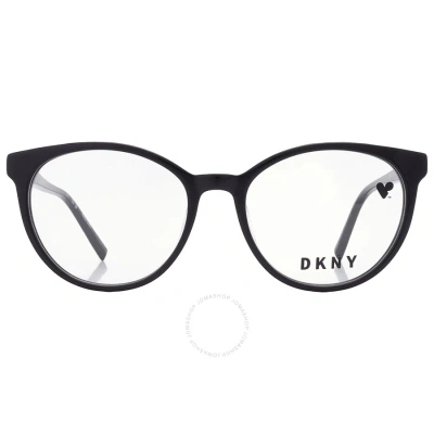 Dkny Demo Round Ladies Eyeglasses Dk5037 001 52 In Black