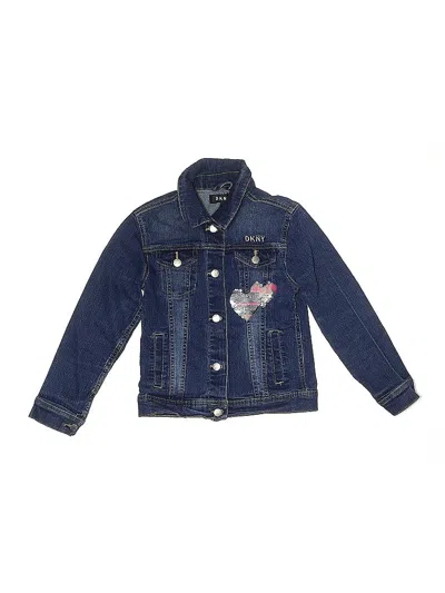 Pre-owned Dkny Kids' Denim Jacket In Blue