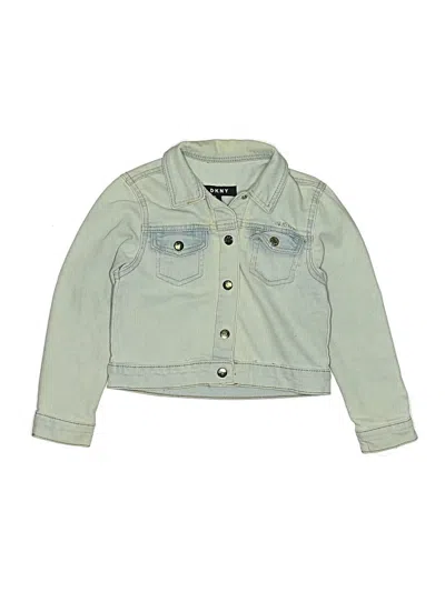 Pre-owned Dkny Kids' Denim Jacket In Green