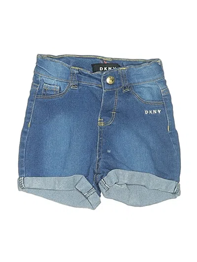 Pre-owned Dkny Kids' Denim Shorts In Blue