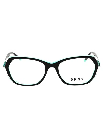 Dkny Designer Oval Women's Eyeglasses In Black