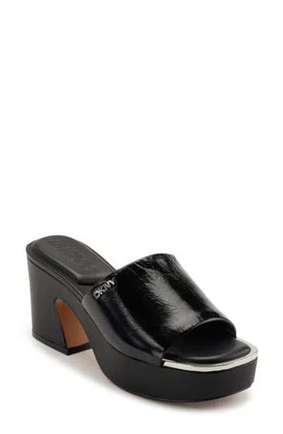 Dkny Desirae Platform Sandal In Black
