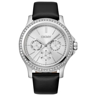 Dkny Diamond-bezel Quartz Watch In Multi