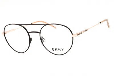 Dkny Dk1025 Round Metal Eyeglasses In Rose Gold