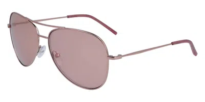 Dkny Dk102s 770 Occhiali Da Sole Oro Per Donna In Pink
