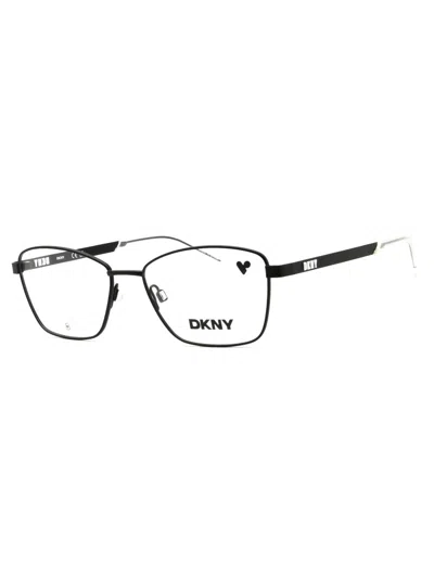 Dkny Dk1035 Eyeglasses In 001 - Satin Black/clear Demo Lens