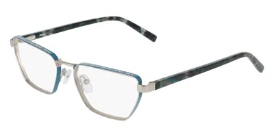 Dkny Dk1038 042 Occhiali Da Vista Argentati Per Donna (solo Montatura) In Multi