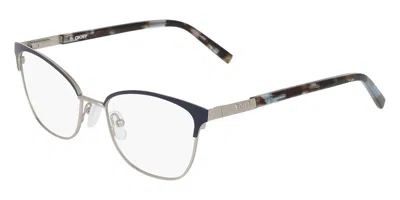 Dkny Dk1041 400 Occhiali Da Vista Argentati Per Donna (solo Montatura) In Gray