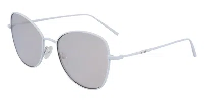 Dkny Dk104s 101 Occhiali Da Sole Bianchi Per Donna In Metallic