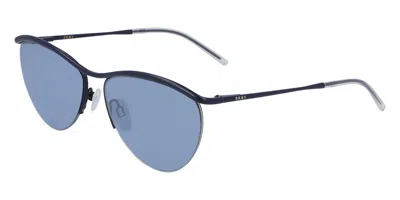 Dkny Dk107s 415 Occhiali Da Sole Blu Per Donna In Black