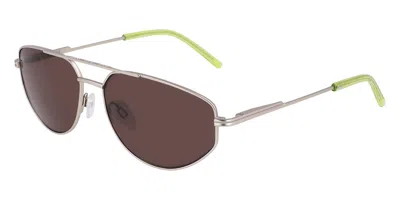 Dkny Dk117s 040 Women's Sunglasses Silver Size 57