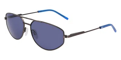 Dkny Dk117s 070 Women's Sunglasses Gunmetal Size 57 In Gray
