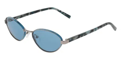 Dkny Dk118s 070 Occhiali Da Sole Gunmetal Per Donna In Blue