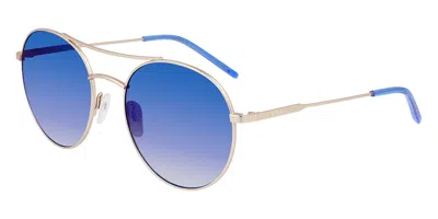 Dkny Dk305s 717 Men's Sunglasses Gold Size 54