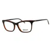 Dkny Ladies Black Rectangular Eyeglass Frames Dk5046 In Black