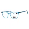 Dkny Ladies Blue Rectangular Eyeglass Frames Dk5060 In Blue
