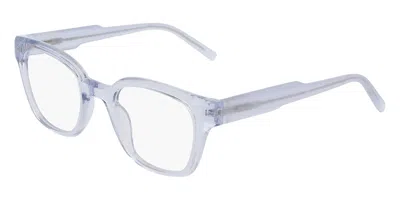 Dkny Dk5081 403 Women's Glasses Blue Size 49 - Free Lenses - Blue Light Block Available In Transparent Sky Blue