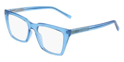 Dkny Dk5085 400 Women's Glasses Blue Size 52 - Free Lenses - Blue Light Block Available In Transparent Blue