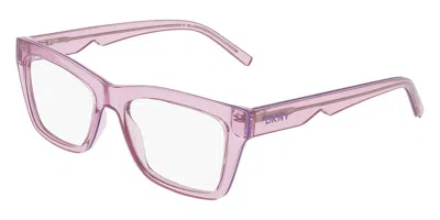 Dkny Dk5093 620 Women's Glasses Pink Size 52 - Free Lenses - Blue Light Block Available In Transparent Pink