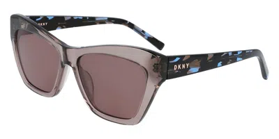 Dkny Dk535s 270 Men's Sunglasses Brown Size 55