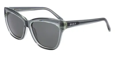 Dkny Dk543s 310 Women's Sunglasses Green Size 55 In Transparent Sage Green