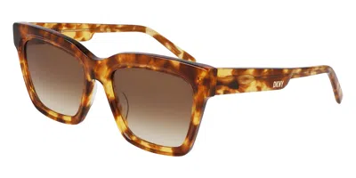 Dkny Dk551s 243 Women's Sunglasses Tortoiseshell Size 53 In Honey Tortoise