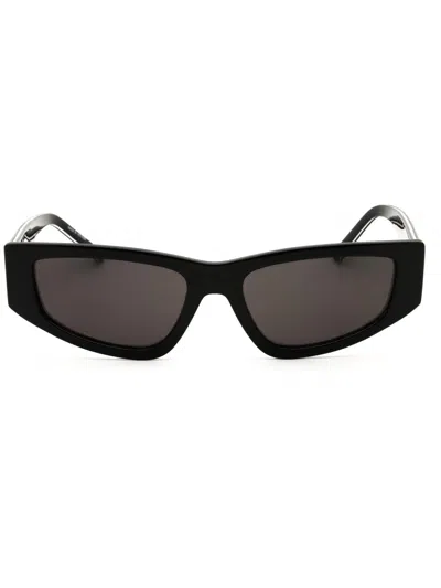 Dkny Dk560s Sunglasses In Black/blue Mirror