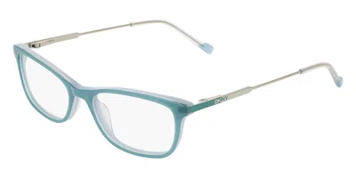 Dkny Dk7015 430 Women's Glasses Blue Size 51 - Free Lenses - Blue Light Block Available In Turquoise On Clear