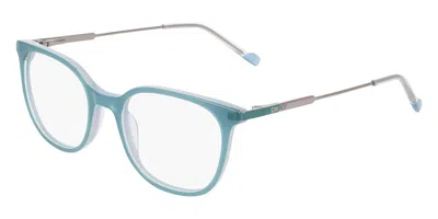 Dkny Dk7017 430 Women's Glasses Blue Size 50 - Free Lenses - Blue Light Block Available In Turquoise On Clear