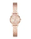 Dkny Women's Soho Rose Gold Dial Watch In Gold