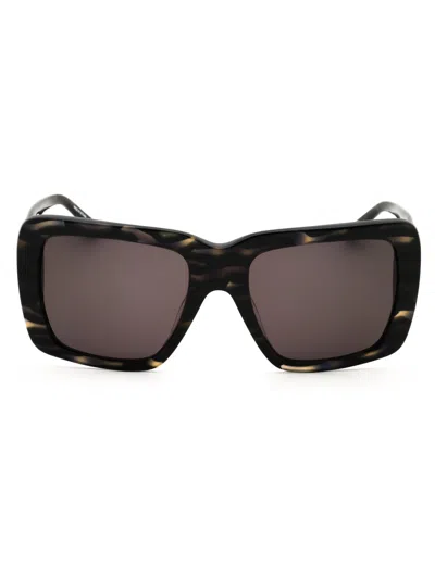Dkny Do518s Sunglasses In Grey Horn/dark Grey