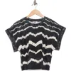 Dkny Dolman Sleeve Pleated Crop Top In Multi