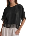 Dkny Dolman Sleeve Top In Black