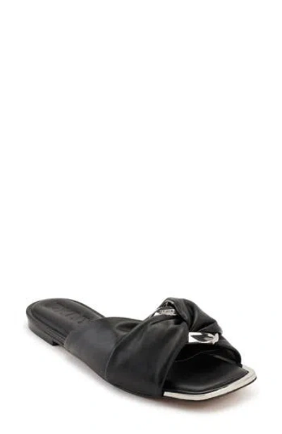 Dkny Doretta Twisted Slide Sandal In Black