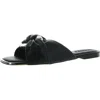 Dkny Doretta Womens Faux Leather Square Toe Slide Sandals In Multi