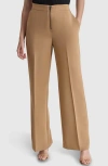 Dkny Womens Pocket Polyester Wide Leg Pants In Russet