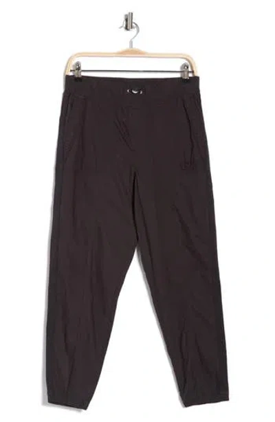 Dkny Drawcord Waist Cotton Cargo Joggers In Black