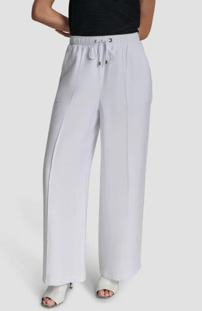 Dkny Drawstring Pants In White
