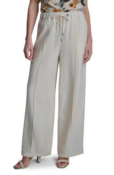 Dkny Drawstring Pants In White