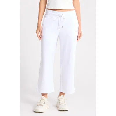 Dkny Drawstring Waist Crop Pants In White