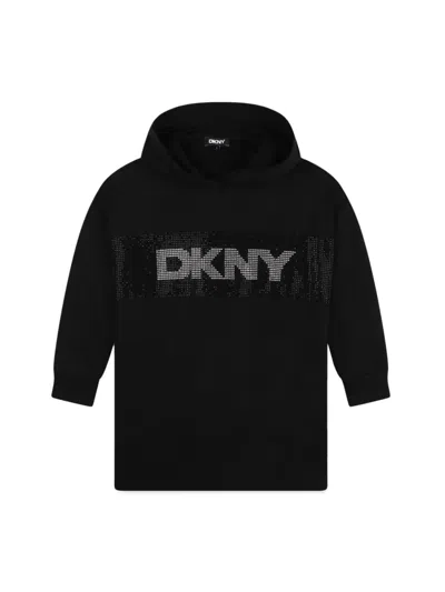 Dkny Cotton Dress In Black