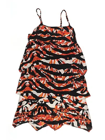 Pre-owned Dkny Kids' Dress In Orange