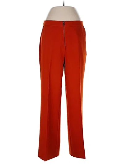 Pre-owned Dkny Dress Pants In Orange