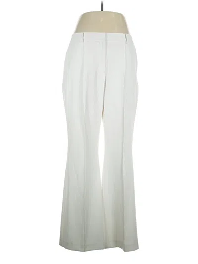 Pre-owned Dkny Dress Pants In White
