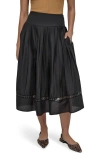 Dkny Drop Waist Cotton Voile Skirt