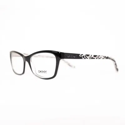 Dkny Dy4649 3582 Black Wayfarer With Floral Cut 51mm In Purple