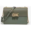 Dkny Echo Small Chain Flap In Olive