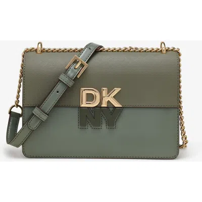 Dkny Echo Small Chain Flap In Olive
