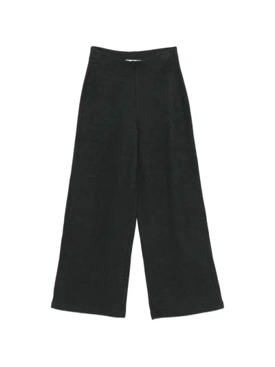 Dkny Elastic-waist Palazzo Pants In Gray