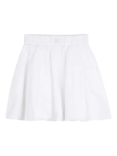 Dkny Kids' Elastic-waistband Skirt In White